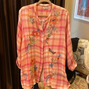 Johnny Was soft gauze top